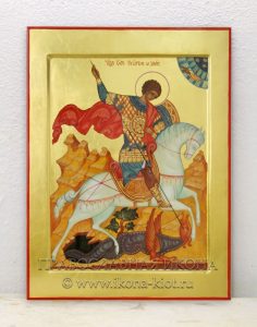 Икона «Георгий Победоносец (чудо о змие)» Ачинск